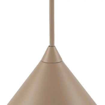 Wisząca na kablu lampa Cono 10622 do jadalni stożek beżowy