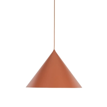 Metalowa lampa wisząca CONO 10089 trójkątna ceglany