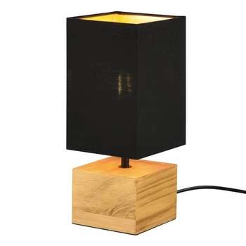 Stołowa lampa Woody R50171080 RL Light naturalna drewniana czarna