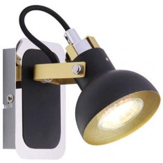 Kinkiet LAMPA ścienna MARIO 03042 Ideus industrialna OPRAWA metalowy reflektorek czarny