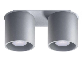 Downlight LAMPA sufitowa SL.0055 metalowa OPRAWA tuby szare