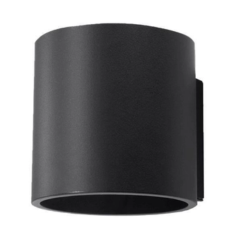 Kinkiet LAMPA ścienna SL.0048 metalowa OPRAWA tuba czarna