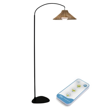 Lampa podłogowa Niza LUMNIZ165NXWLNW LED 9W 2700K IP54 japandi brązowa