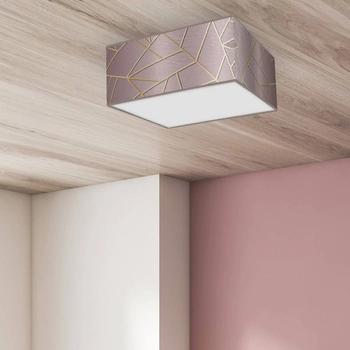 Sufitowa lampa ZIGGY MLP7588 Milagro nowoczesny plafon różowy
