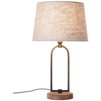 Modernistyczna lampa stołowa Sora 99020/09 Brilliant rama beżowa