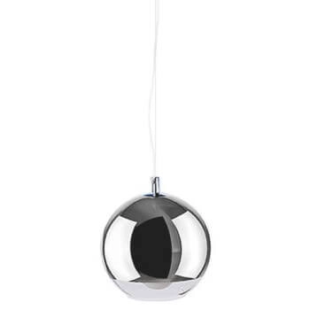 Nowoczesna lampa wisząca Silver Ball do salonu chrom