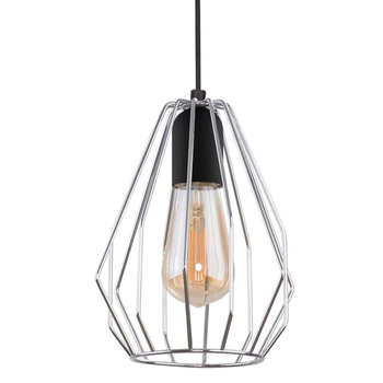 Druciana zwieszana lampa Brylant 796 TK Lighting klatka czarna chromowana