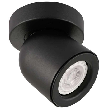 Sufitowa LAMPA plafon NUORA SPL-2855-1C-BL Italux metalowa OPRAWA regulowany reflektorek czarny