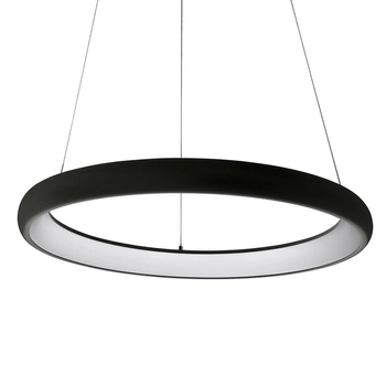 Wisząca lampa salonowa Alessia LED 40W 4000K ring nad stół czarny