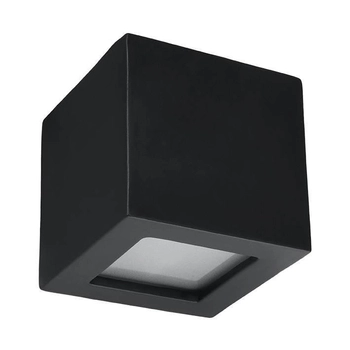 LAMPA ścienna SL.0872 ceramiczna OPRAWA kostka kinkiet czarny