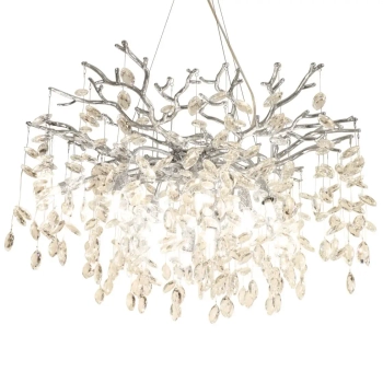 Wisząca lampa nad wyspę Cindy MD4115-1-ECN  Zumaline kryształki chrom