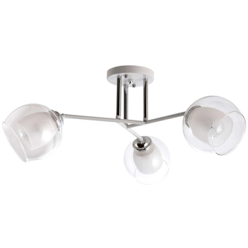 LAMPA sufitowa VEN W-N 3593/3 loftowa OPRAWA metalowe pręty chrom białe