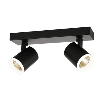 Czarna lampa sufitowa Helvia z regulacją LED 10W 3000K do pokoju