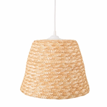Jadalniana lampa wisząca Pot P0582 Maxlight cage rattan boho japandi biała