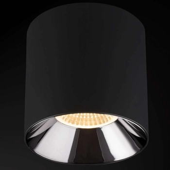 Biurowa LAMPA sufitowa IOS 8727 Nowodvorski metalowy downlight tuba LED 30W 4000K plafon do sypialni czarny