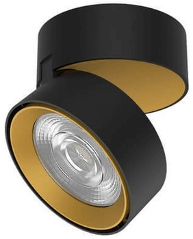 Minimalistyczny spot sufitowy ALBACETE LE61358 LED 20W 3000K czarny złoty