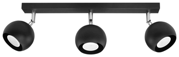 Spot LAMPA sufitowa SL.0445 reflektorowa OPRAWA listwa regulowane kule balls czarne
