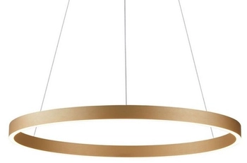 Lampa ring ledowa wisząca Andrea AZ5105 100W złota 