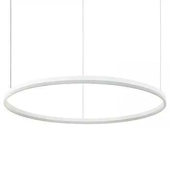 Minimalistyczna wisząca lampa 20265 LED 83W 3000K obręcz biała