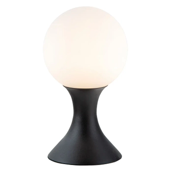 Nocna lampka MOYA 25516/01/30 Lucide szklana kula czarny biały