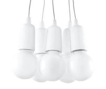 LAMPA wisząca SL.0571 industrialna OPRAWKA zwis pająk biały