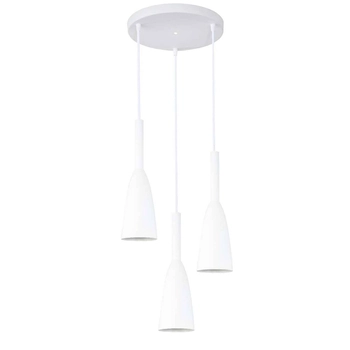 LAMPA wisząca SOLIN LP-181/3P WH Light Prestige metalowa OPRAWA zwis hygge kaskada biała