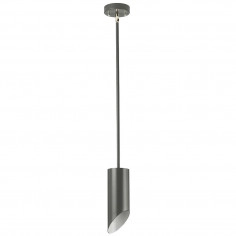 LAMPA sufitowa QUINTO QUINTO1P-GPN Elstead plafon OPRAWA metalowa tuba szara polerowany nikiel