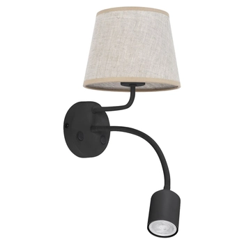 Kinkiet ekologiczny do czytania Maja 6446 TK Lighting podwójny szary beżowy