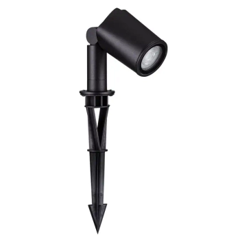 Wbijany słupek regulowany ruchomy TRASERA LE75162 IP65 czarny