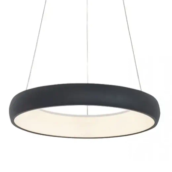 Dekoracyjna lampa wisząca 2044 LED 32W 3000K pierścień ring czarny