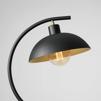 Metalowa lampa stołowa Espace 1036B1 Aldex  stojąca do gabinetu czarna