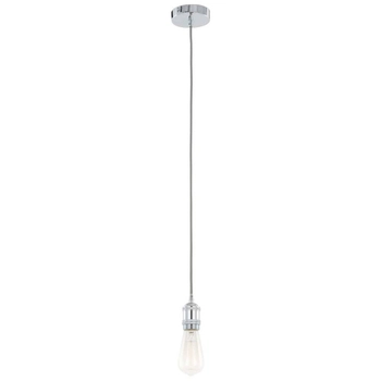 Industrialna LAMPA wisząca CLASSO DS-M-034 CHROME Italux metalowa OPRAWKA kabel ZWIS przewód loft chrom