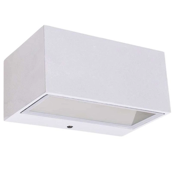 Kinkiet LAMPA ogrodowa GEMINI 5189102032 Lutec prostokątna OPRAWA metalowa LED 11W 4000K elewacyjna IP54 biała