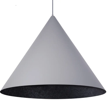 Skandynawska lampa wisząca VESUVIO 41055 stożek szary czarny