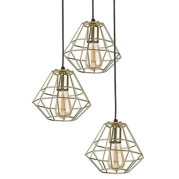 Lampa wisząca kaskadowa okrągła Diamond 4451 TK Lighting czarna złota