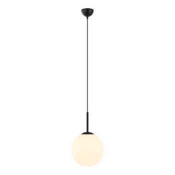Nowoczesna lampa wisząca Deore kula do pokoju czarna biała