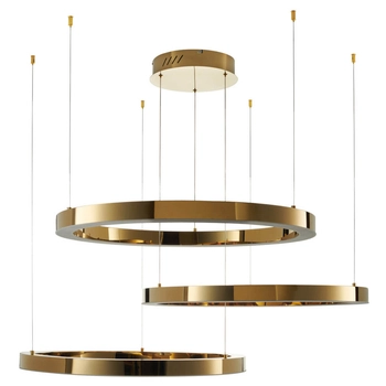 Ledowa lampa zwieszana CIRCLE DN924-40+60+60 gold Step 85W 3000K złoty