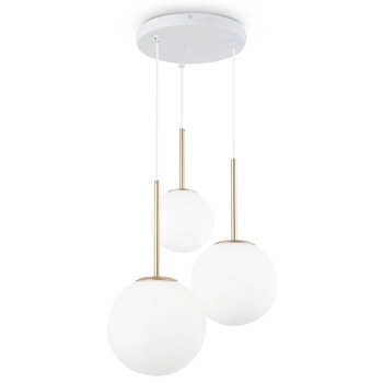 Potrójna lampa wisząca Basic Form MOD321PL-03G balls biała