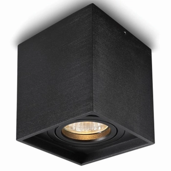 Sufitowa lampka downlight Hamal 303101003 Elkim kostka czarna