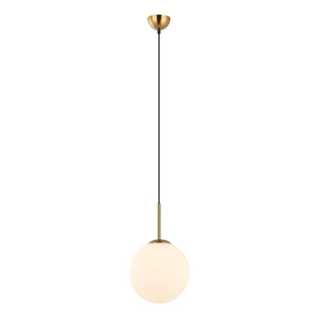 Wisząca lampa kulista Deore PND-5578-1M-BRO szklana kula ball brąz antyczny