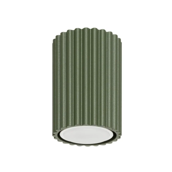 Downlight lampa sufitowa KARBON SL.1606 tuba ryflowana oliwkowa