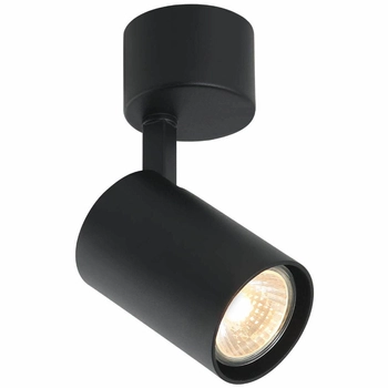 Regulowana LAMPA sufitowa Tuka Nero Orlicki Design metalowa OPRAWA spot tuba czarna