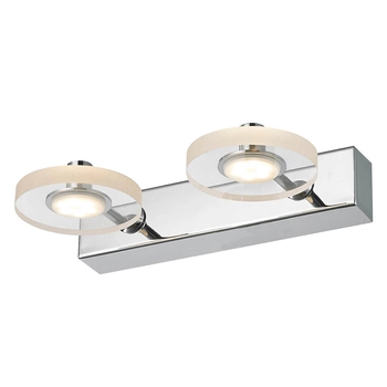 Metalowy kinkiet kuchenny Harmony 2-punktowy LED 6W  chrom