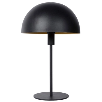 Stojąca LAMPA biurkowa SIEMON 45596/01/30 Lucide stołowa LAMPKA kopuła metalowa czarna