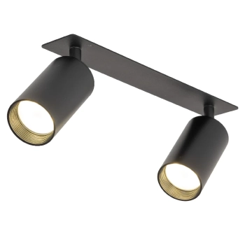 Minimalistyczna lampa sufitowa Amis 10807 ruchome tubki czarne złote