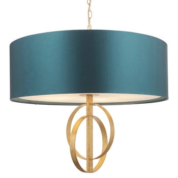 Lampa wisząca nad stół L&-195219 Light& na łańcuchu morska złota