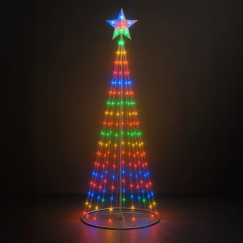 Świąteczna choinka dekoracyjna 180cm EK2403 LED 4W 2700K RGB IP44 biała