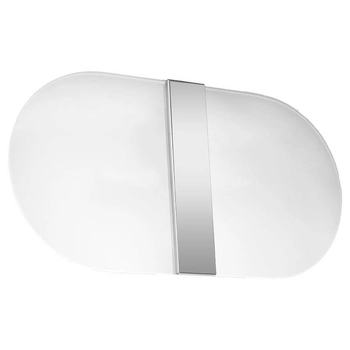 Owalna lampa ścienna SL.1004 szklany kinkiet do holu biały