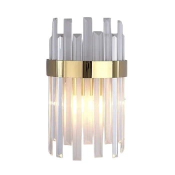 Ścienna lampa glamour Luxor CGLUXORBRASS35 kryształowa mosiądz szczotkowany