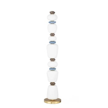 Dotykowa lampa podłogowa FELANZO LE45245 LED 33W 3000K biała niebieska złota